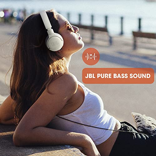 JBL Tune 660NC Auriculares supraaurales inalámbricos con bluetooth y cancelación de ruido, Sonido Pure Bass, hasta 44h de música de música continua, color blanco