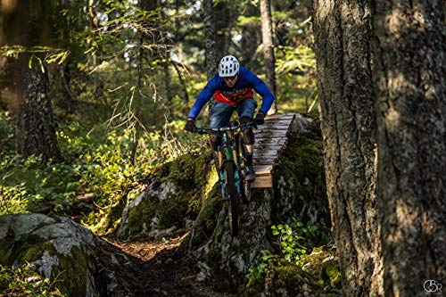 Jeanstrack Enduro Extr Camiseta técnica MTB, Rojo y Azul, L