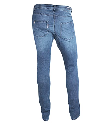 Jeanstrack Venice Jeans Pantalón de Ciclismo Urbano, Unisex Adulto, Sky, M