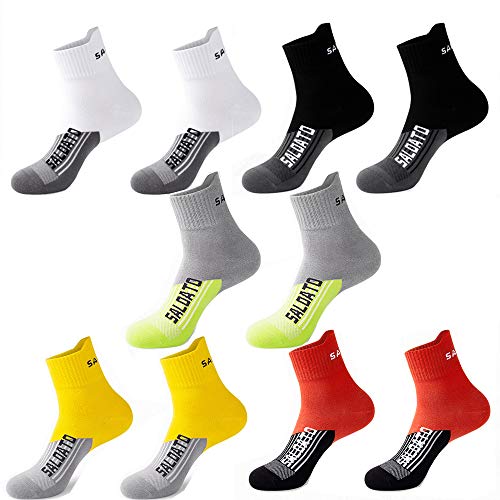 JEPOZRA Calcetines deportivos ​​alcetines Running HombreIdeales para deportes como running,crossfit,Camping ,Ciclismo, Tenis,Cómodos y resistentes.