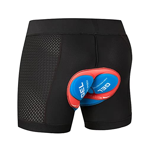 JEPOZRA Culotte Ciclismo Hombre con Badana Gel Pantalon Cortos Ciclista Pantalones Cortas MTB Endura Transpirable de Secado Rápido Calzoncillos