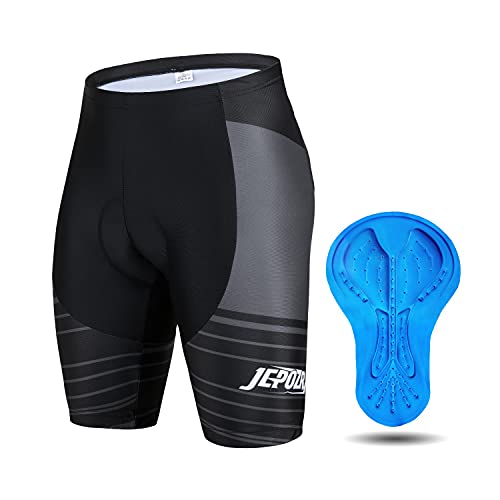 JEPOZRA Culotte Ciclismo Hombre Mallot Bici Secado Rápido Ropa Bicicleta Montaña con Badana Gel 4D, Mallas Cortas Deporte para Ciclista