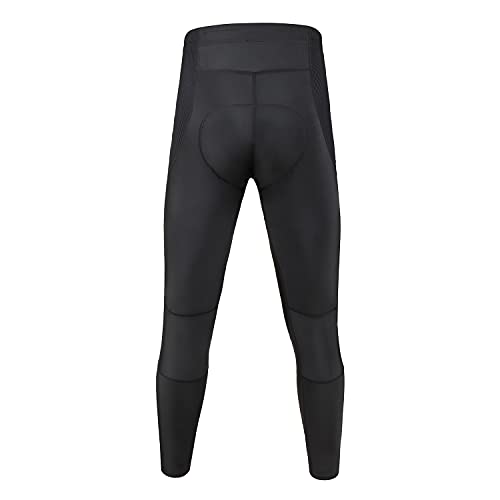 JEPOZRA Pantalon Largo Ciclismo Hombre con Badana Gel Pantalones Bicicleta Pantalon MTB Endura Transpirable de Secado Rápido Mountain Bike Pants