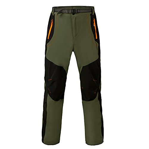 JEPOZRA Pantalones MontañA Hombre Impermeable Transpirable Secado RáPido Pantalones Trekking Funcionales Pant Largo PantalóN Largo De MontañA Prueba Viento Pantalones Deportivos