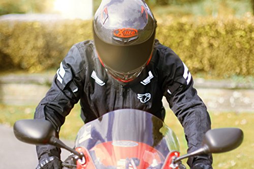 JET Chaqueta Moto Hombre Impermeable Textil con Armadura Multi Funcional Negro