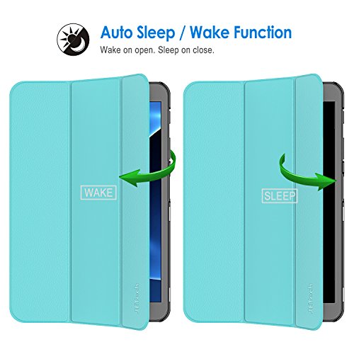 JETech Funda para Samsung Galaxy Tab A 10,1 2016 (SM-T580 / T585, No para el Modelo 2019) Carcasa con Soporte Función, Auto-Sueño/Estela, Azul