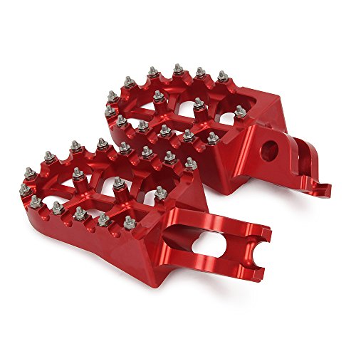 JFG Racing Moto Offroad CNC Pedales Reposapiés para h.o.n.d.a CR125 CR250 CRF150R CRF250R CRF250X CRF250RX CRF450R CRF450RX CRF450X CRF250L CRF250M CRF250RALLY CRF450L 02-19