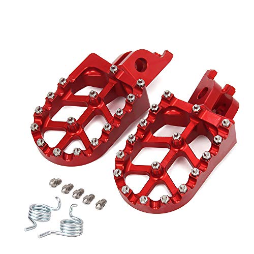 JFG Racing Moto Offroad CNC Pedales Reposapiés para h.o.n.d.a CR125 CR250 CRF150R CRF250R CRF250X CRF250RX CRF450R CRF450RX CRF450X CRF250L CRF250M CRF250RALLY CRF450L 02-19