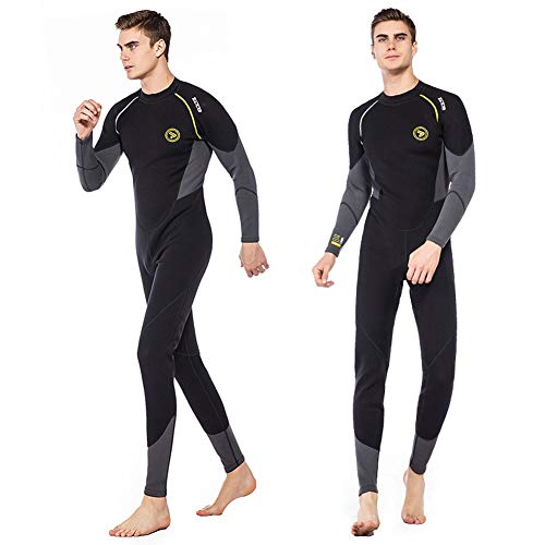 JINGJIE Traje De Triatlón, De Los Hombres De La Manga Completa Smoothskin Neopreno De La Piel De Usar para Natación De Aguas Abiertas,3XL