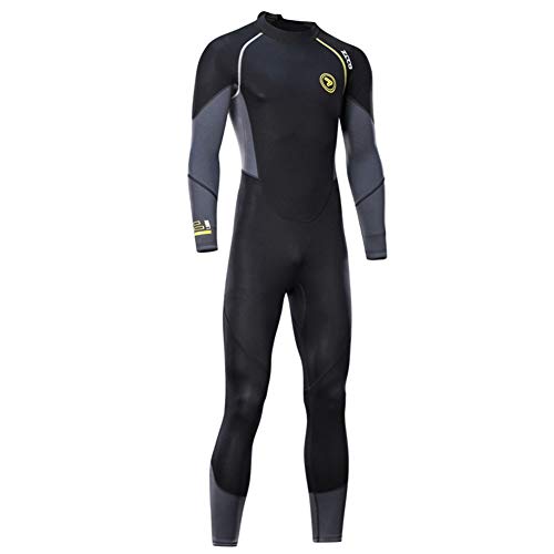 JINGJIE Traje De Triatlón, De Los Hombres De La Manga Completa Smoothskin Neopreno De La Piel De Usar para Natación De Aguas Abiertas,3XL