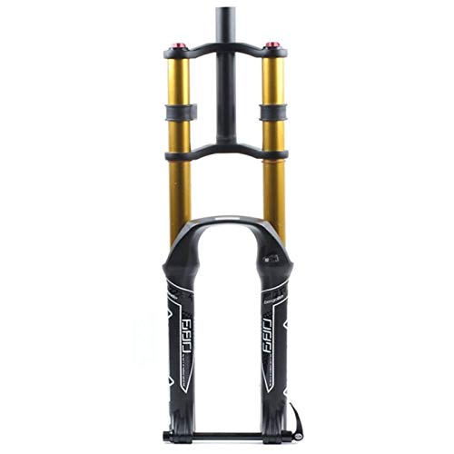 JINMEI Horquilla De Suspensión De Bicicleta Dh 26/27.5/29"Aire MTB Doble Hombro Rappel Descenso Amortiguador Freno De Disco De Amortiguación Am/FR Recorrido 130 Mm