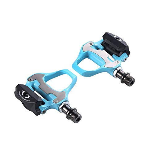 JINSUO GWTRY Pedal de Bicicleta de Carretera Pedales SPD autoblocante con el Pedal Tacos R550 Accesorios for Bicicletas Bicicletas (Color : Bianchi Green)