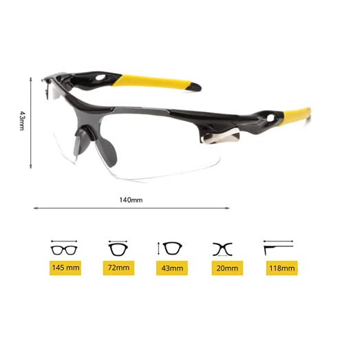 JJ LMS Gafas padel gafas proteccion padel con lentes protectoras transparentes gafas de seguridad deportiva pádel + paño antivaho para una visión óptima + pegatina de paddle