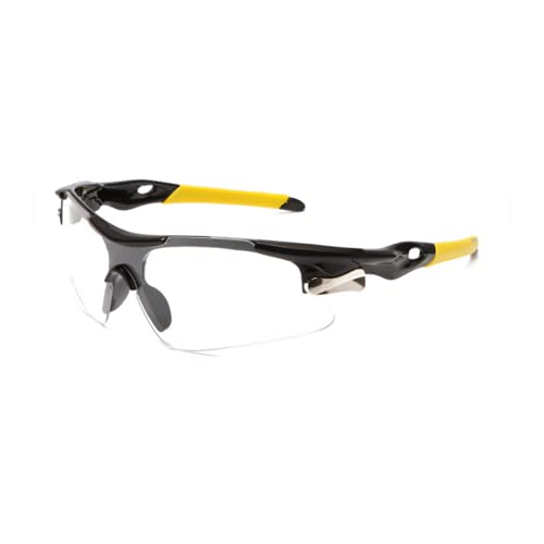 JJ LMS Gafas padel gafas proteccion padel con lentes protectoras transparentes gafas de seguridad deportiva pádel + paño antivaho para una visión óptima + pegatina de paddle