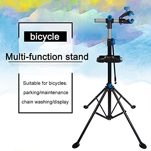 JJPRFO Soporte para Bicicletas, Soporte para Bicicletas Robusto, Soporte para Bicicletas Expert, Soporte de reparación para Todo Tipo de Bicicletas de hasta 30 kg, Telescópico Profesional