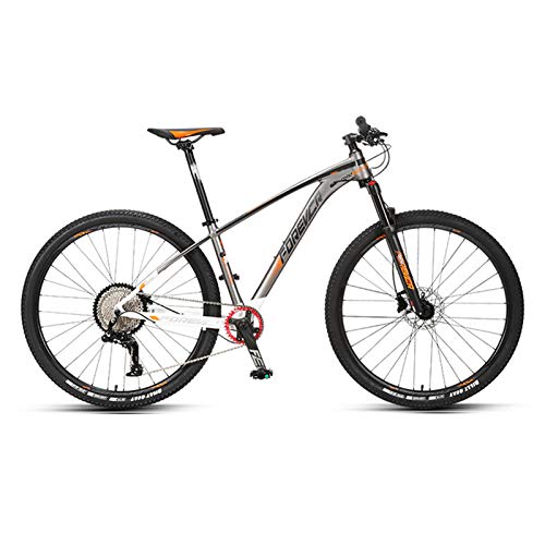 JKCKHA Bicicleta De Montaña para Adultos Sport and Expert, Ruedas De 29 Pulgadas, Cuadro De Aleación De Aluminio, Frenos Hidráulicos De Disco, Todo Terreno Bicicletas De Montaña,Naranja