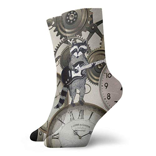 JL85hao Vintage Steampunk Relojes Calcetines cortos para adultos Calcetines frescos de algodón Senderismo Ciclismo Correr Fútbol Deportes