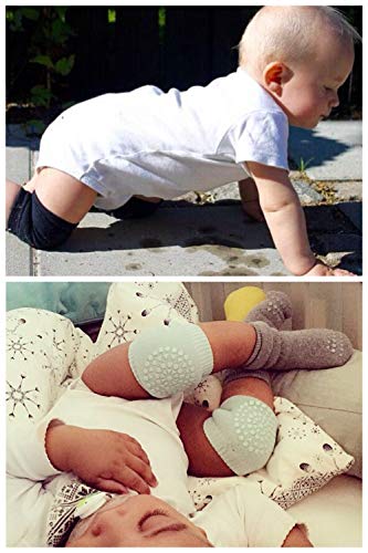 JMITHA unisex infantiles rodilleras bebé gatear rodilleras, calentador de la pierna del bebé, protector de rodilla para bebé antideslizantes (knee pad 01)