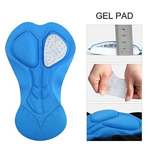 JOGVELO Culotes Ciclismo Hombre, Calzoncillos Ciclismo con Gel Almohadilla Respirable Anti-Choque para Hombre Mujer S