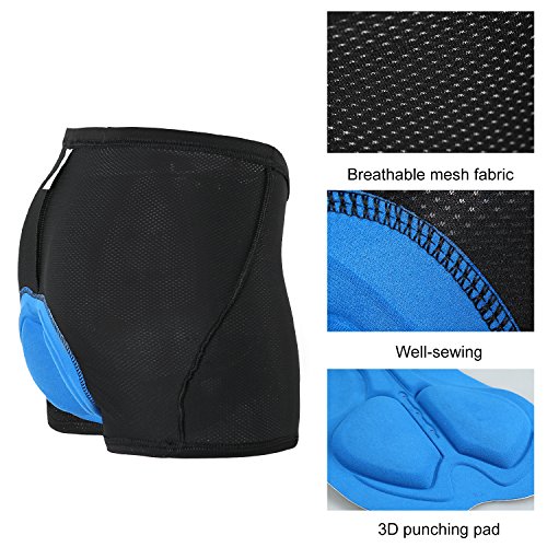 JOGVELO Culotes Ciclismo Hombre, Calzoncillos Ciclismo con Gel Almohadilla Respirable Anti-Choque para Hombre Mujer S