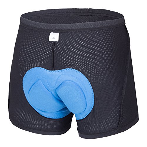 JOGVELO Culotes Ciclismo Hombre, Calzoncillos Ciclismo con Gel Almohadilla Respirable Anti-Choque para Hombre Mujer S