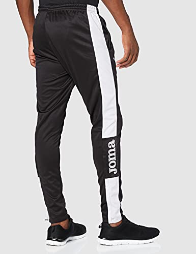 Joma 100761 Pantalon Largo, Hombre, Negro Blanco, S