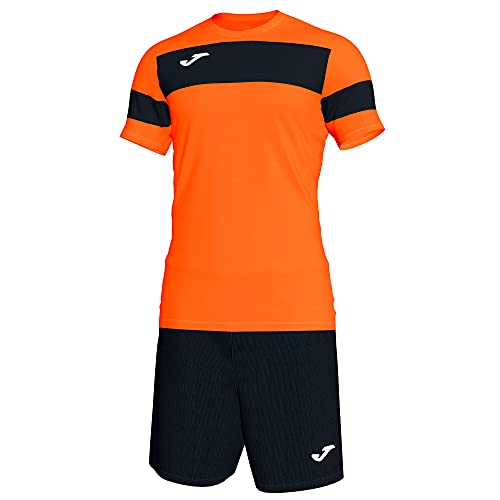 Joma Academy II M/Corta Traje de Entrenamiento, Hombre, Naranja-Negro, S