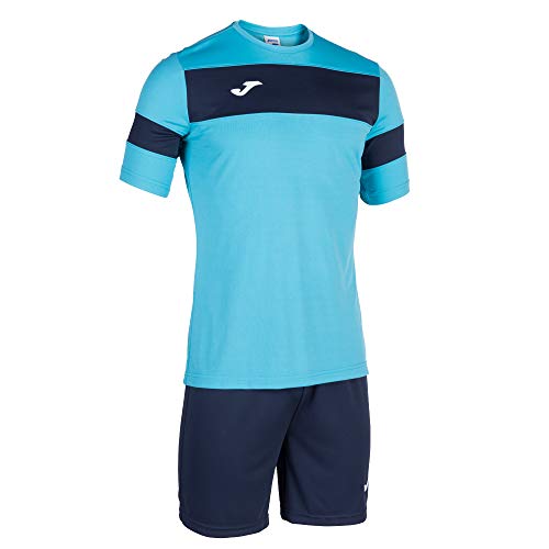 Joma Academy II M/Corta Traje de Entrenamiento, Hombre, Turquesa Fluor-Marino, L