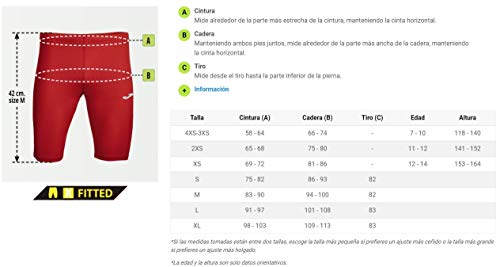 Joma Calentador Lycra Record Malla Pirata, Hombres, Marino, M