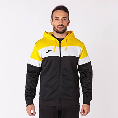 Joma Crew IV Chaqueta Y Chaleco Cabal, Hombre, Negro-Amarillo, S