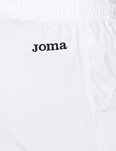 Joma Master Bermuda Deporte, Hombre, Blanco, M