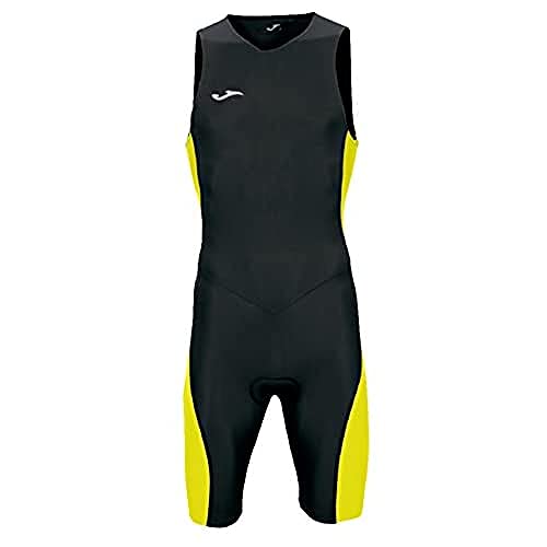 Joma - Mono triathlon negro-amarillo s/m para hombre, negro/amarillo, L