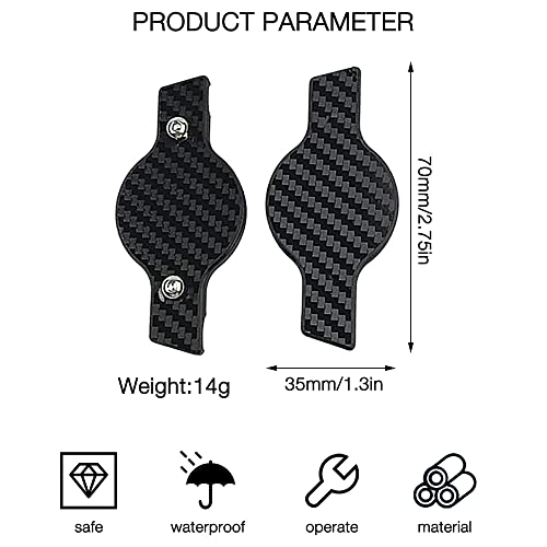 Jooheli Soporte Airtag Bicicleta, Antirrobo Universal para Bicicleta AirTag, Localización GPS, Incluye Tornillos de Seguridad, Protección Antirrobo, Funda Protectora para Bici, Bicicleta de Montaña