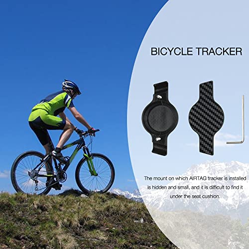 Jooheli Soporte Airtag Bicicleta, Antirrobo Universal para Bicicleta AirTag, Localización GPS, Incluye Tornillos de Seguridad, Protección Antirrobo, Funda Protectora para Bici, Bicicleta de Montaña