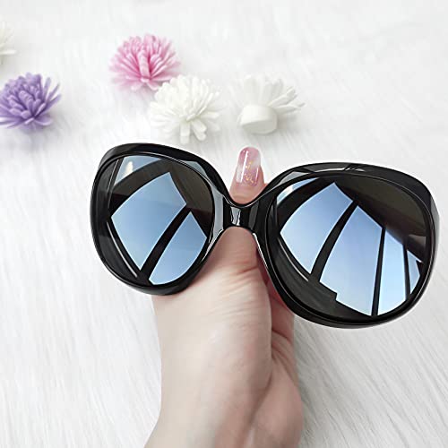 Joopin Gafas de Sol Mujer Moda Polarizadas Protección UV400 de Gran Tamaño Gafas de Sol Señoras (Negro de la moda)