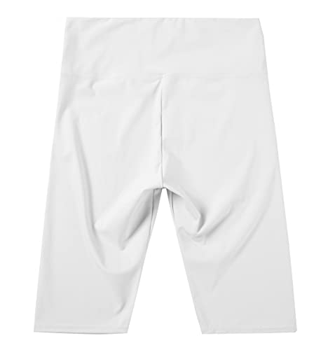 JOPHY & CO. Mallas para mujer por encima de la rodilla cortas elásticas debajo de la ropa (cód. 9821) Color blanco. S