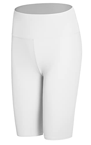 JOPHY & CO. Mallas para mujer por encima de la rodilla cortas elásticas debajo de la ropa (cód. 9821) Color blanco. S