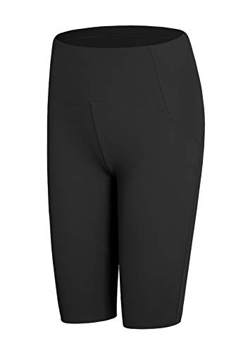 JOPHY & CO. Mallas para mujer por encima de la rodilla cortas elásticas debajo de la ropa (cód. 9822), Negro , L