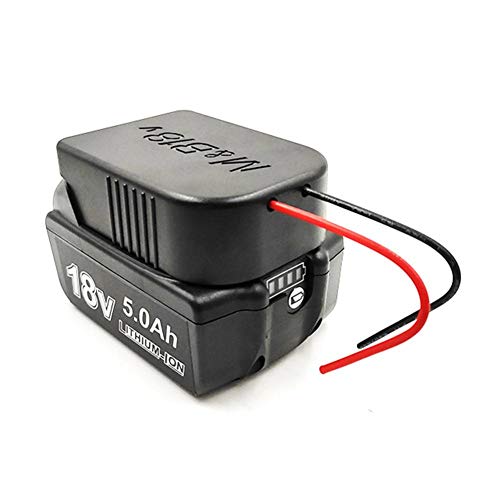 Jorzer Adaptador eléctrico Llantas de 18V / 18V Bosch Li-Ion Monte energía de la batería Adaptador de Conector del Muelle del Negro