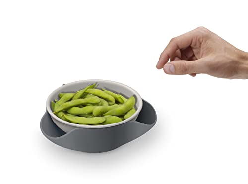 Joseph Joseph Double-Dish - Tazón de Servir para Aceitunas y Frutos Secos - Gris