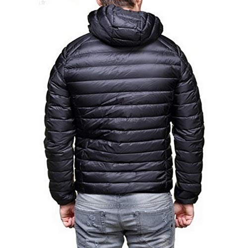 JOTT Nic Down Jacket Nico with Long Sleeve, Noir, S para Hombre