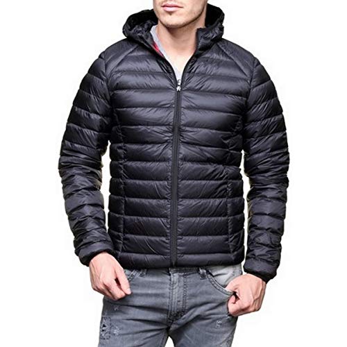 JOTT Nic Down Jacket Nico with Long Sleeve, Noir, S para Hombre