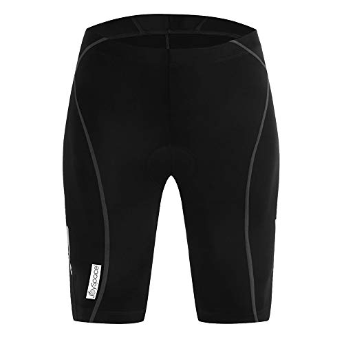 JOYSPACE Hombre Pantalones Cortos de Bicicleta Shorts de Ciclismo Hombre con 4D Acolchado MTB Ciclismo Pantalones Cortos Ropa Interior de Bicicleta estáticas,L