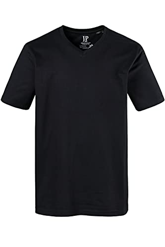 JP 1880 T-Shirt 1/2 V-Ausschnitt Camiseta, Negro (Schwarz 10), XXXXXXXL para Hombre