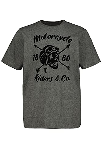 JP 1880 T-Shirt Camiseta, Gris Antracita, 4XL para Hombre