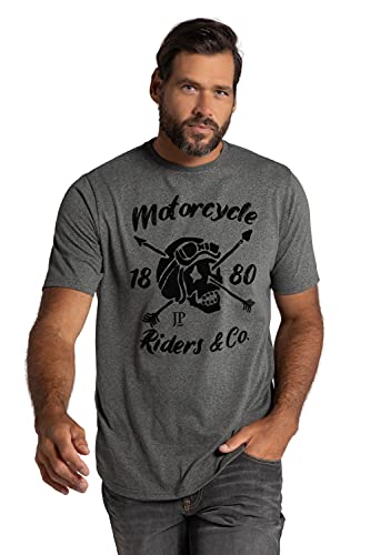 JP 1880 T-Shirt Camiseta, Gris Antracita, 4XL para Hombre