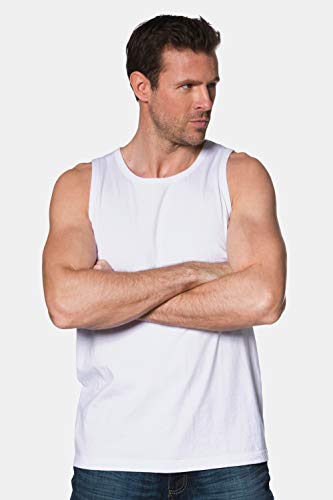 JP 1880 Tank Top Camiseta sin Mangas, Blanco (Blanco 70514520), XXXXXXL para Hombre