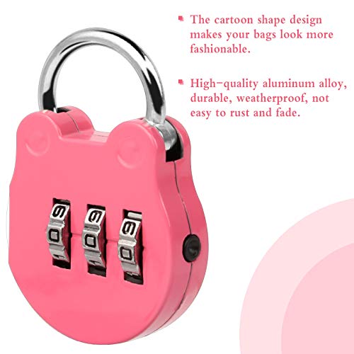 Jubaopen 8pcs Equipaje Locks Seguridad Candado de Viaje, Cerradura de Combinación Candados para Equipaje, Candado Codigo-Combinación 3 Digitos Candados Pequeños para Maletas Gabinete 5 Colores