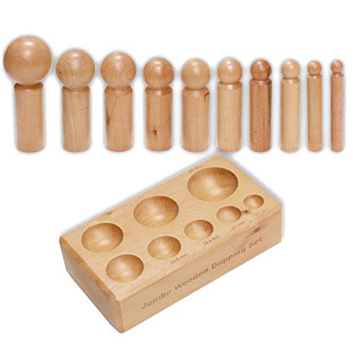 Juego bloque de embutir de base cuadrada de madera DomeXX-10 S1 Deluxe