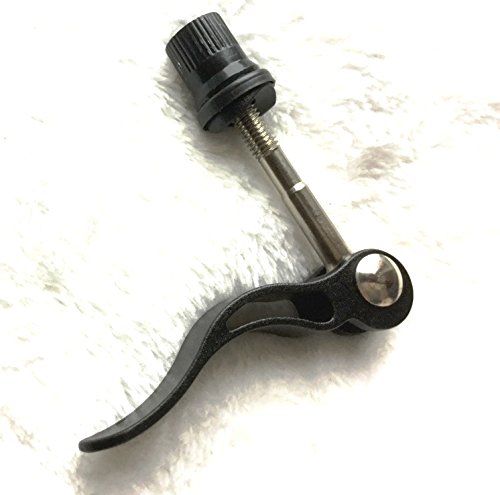 Juego de 2 palancas de cierre rápido para asiento de bicicleta, M6 x 50 mm, Negro